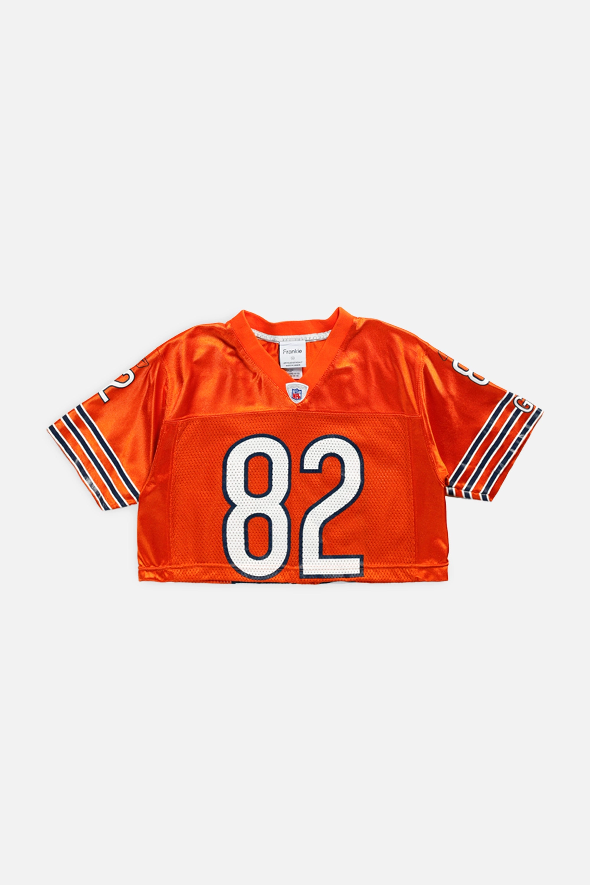 Rework Chicago Bears Crop NFL Jersey - XS