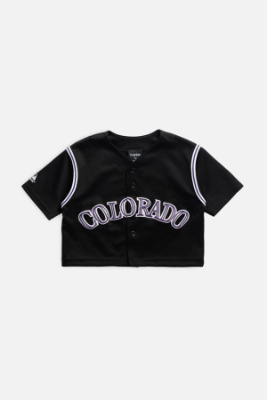 Rework Colorado Rockies MLB Crop Jersey - XS