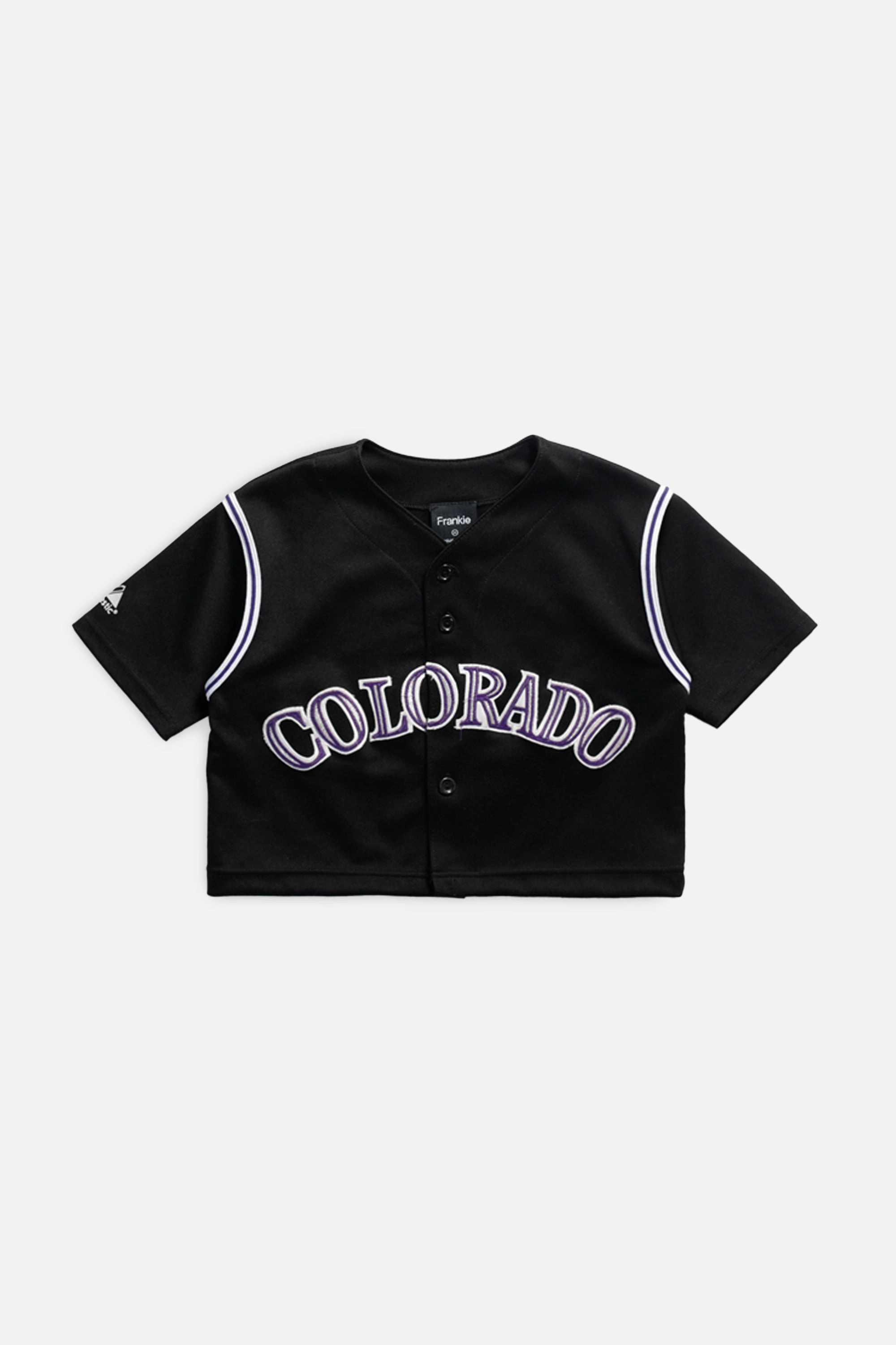 Rework Colorado Rockies MLB Crop Jersey - XS
