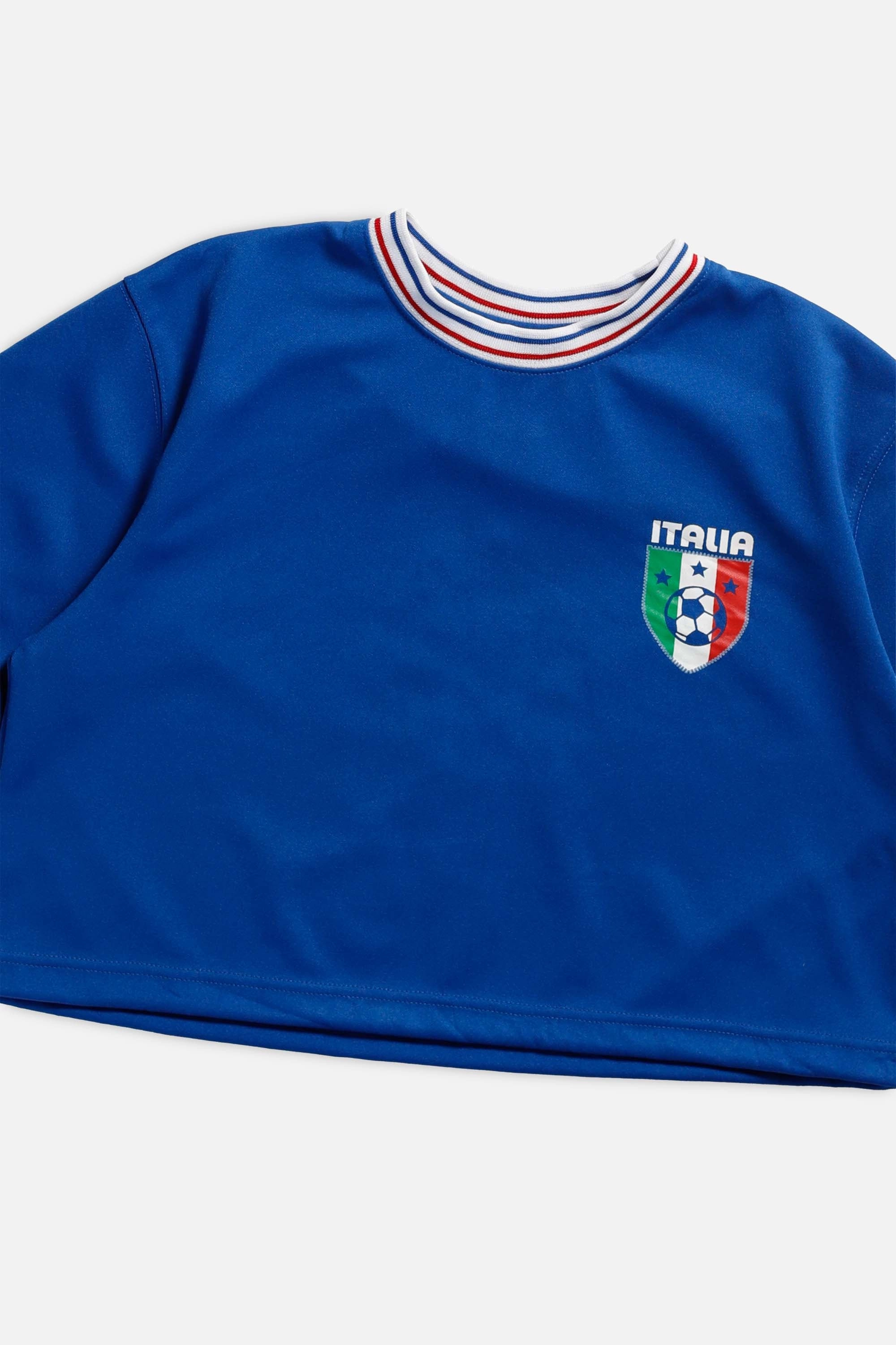 Rework Crop Italy Soccer Jersey - L