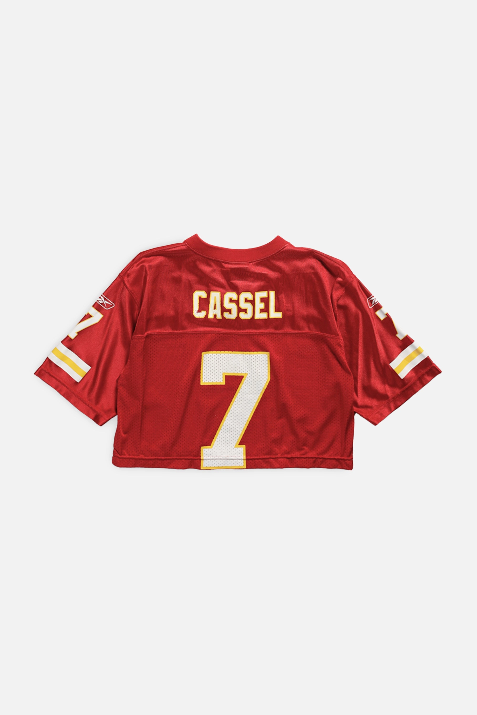 Rework Crop Kansas City Chiefs NFL Jersey - XS
