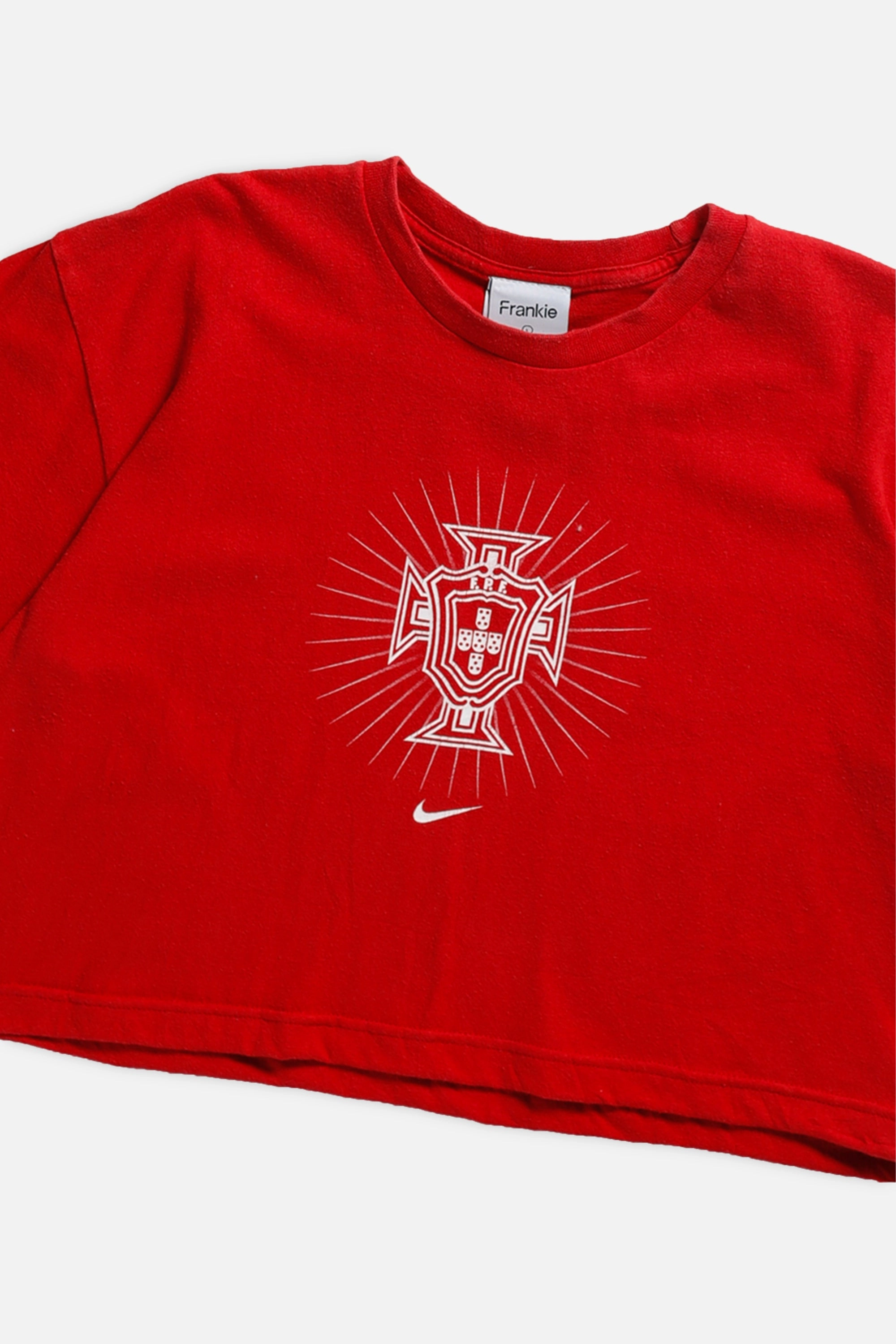 Rework Crop Portugal Soccer Tee - L