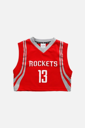 Rework Houston Rockets NBA Crop Jersey - XS