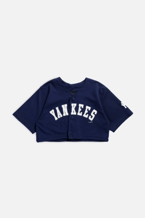 Rework New York Yankees MLB Crop Jersey - XS