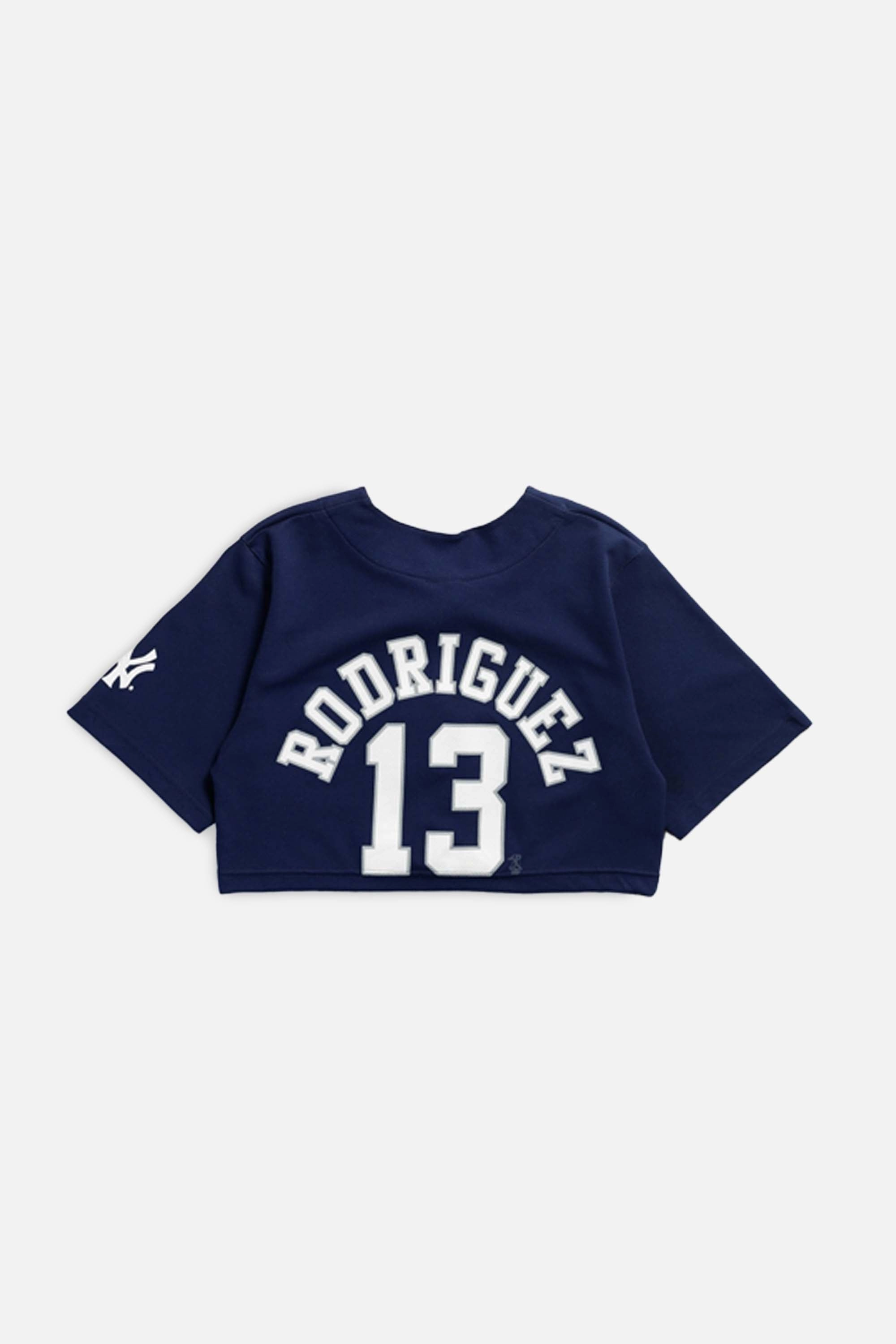 Rework New York Yankees MLB Crop Jersey - XS