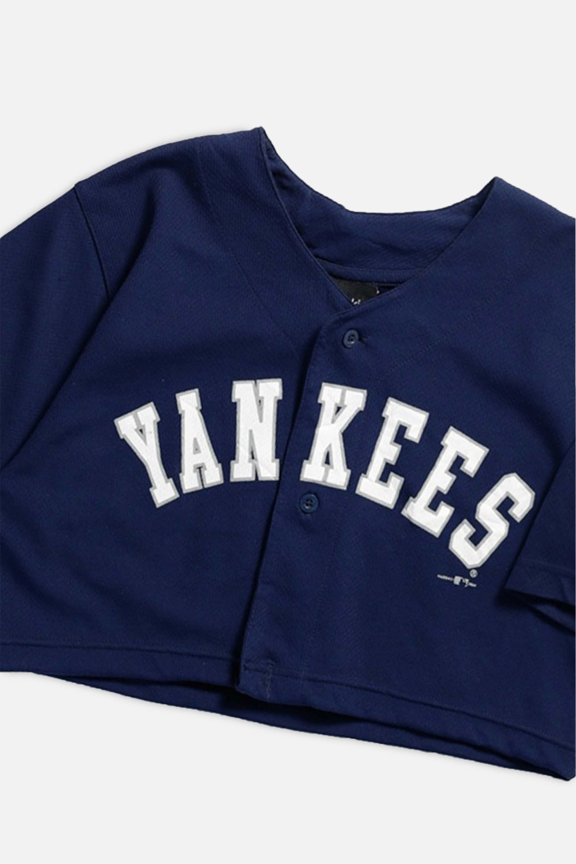Rework New York Yankees MLB Crop Jersey - XS