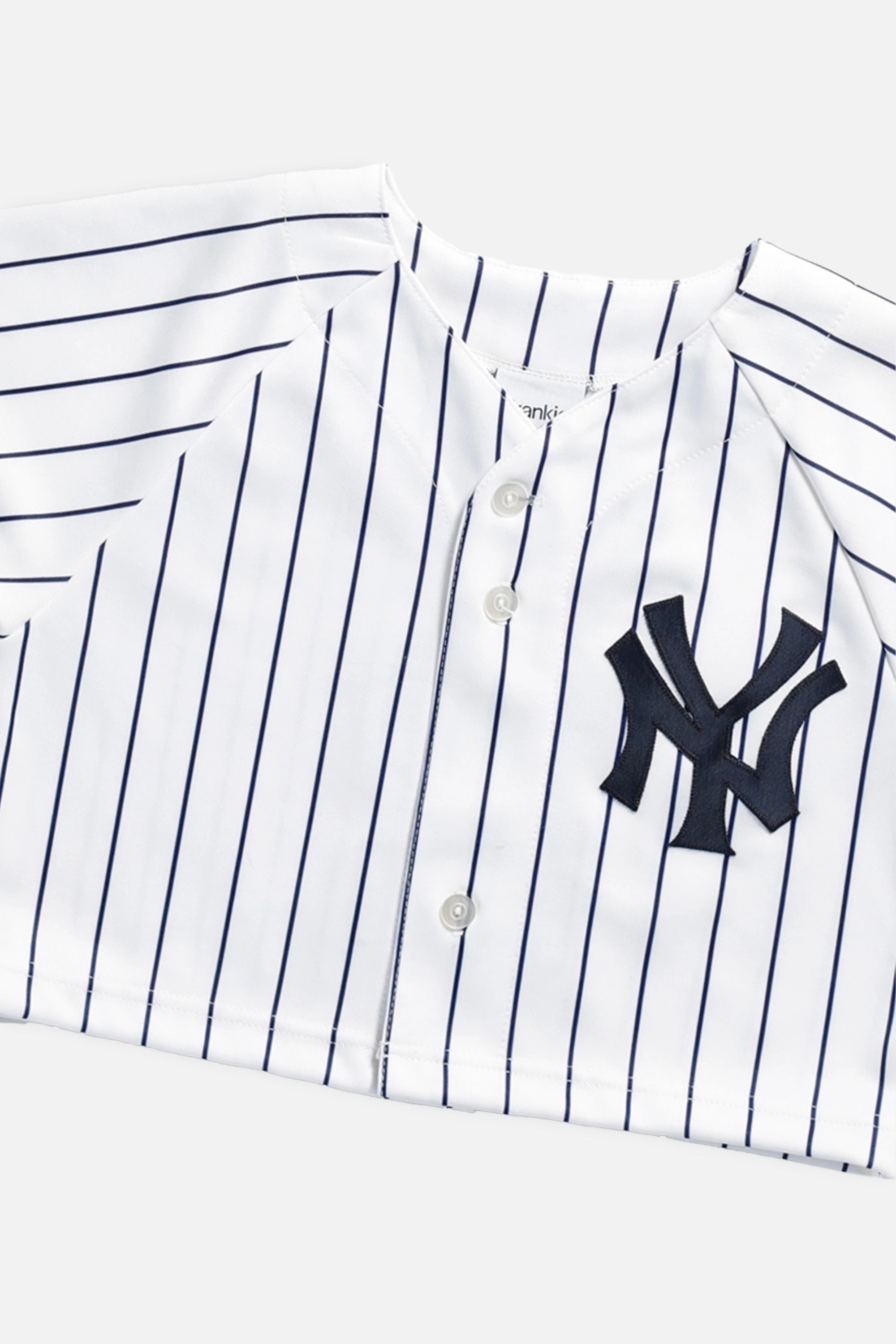 Rework New York Yankees MLB Crop Jersey - XS