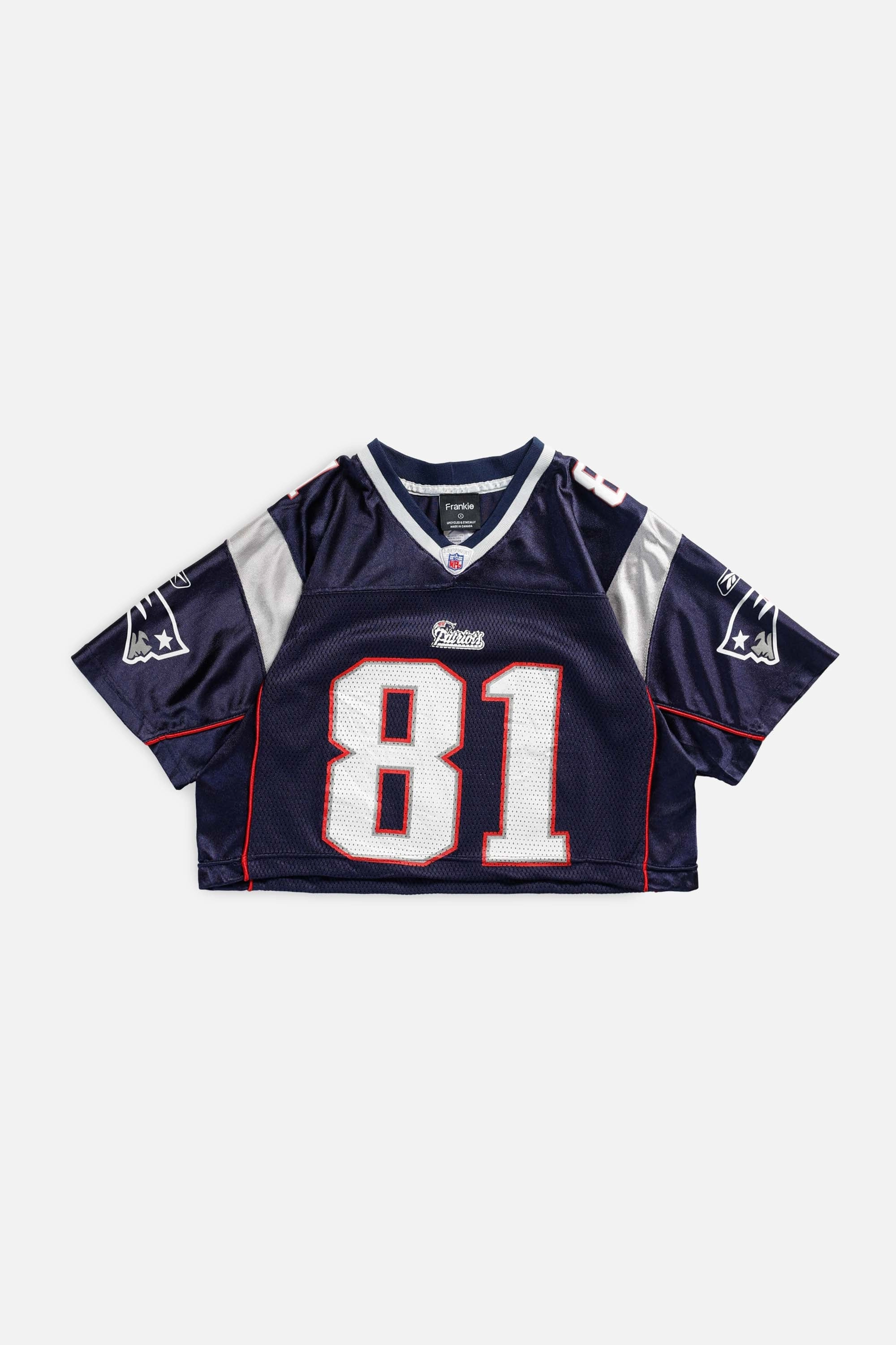 Rework Patriots Crop NFL Jersey - S
