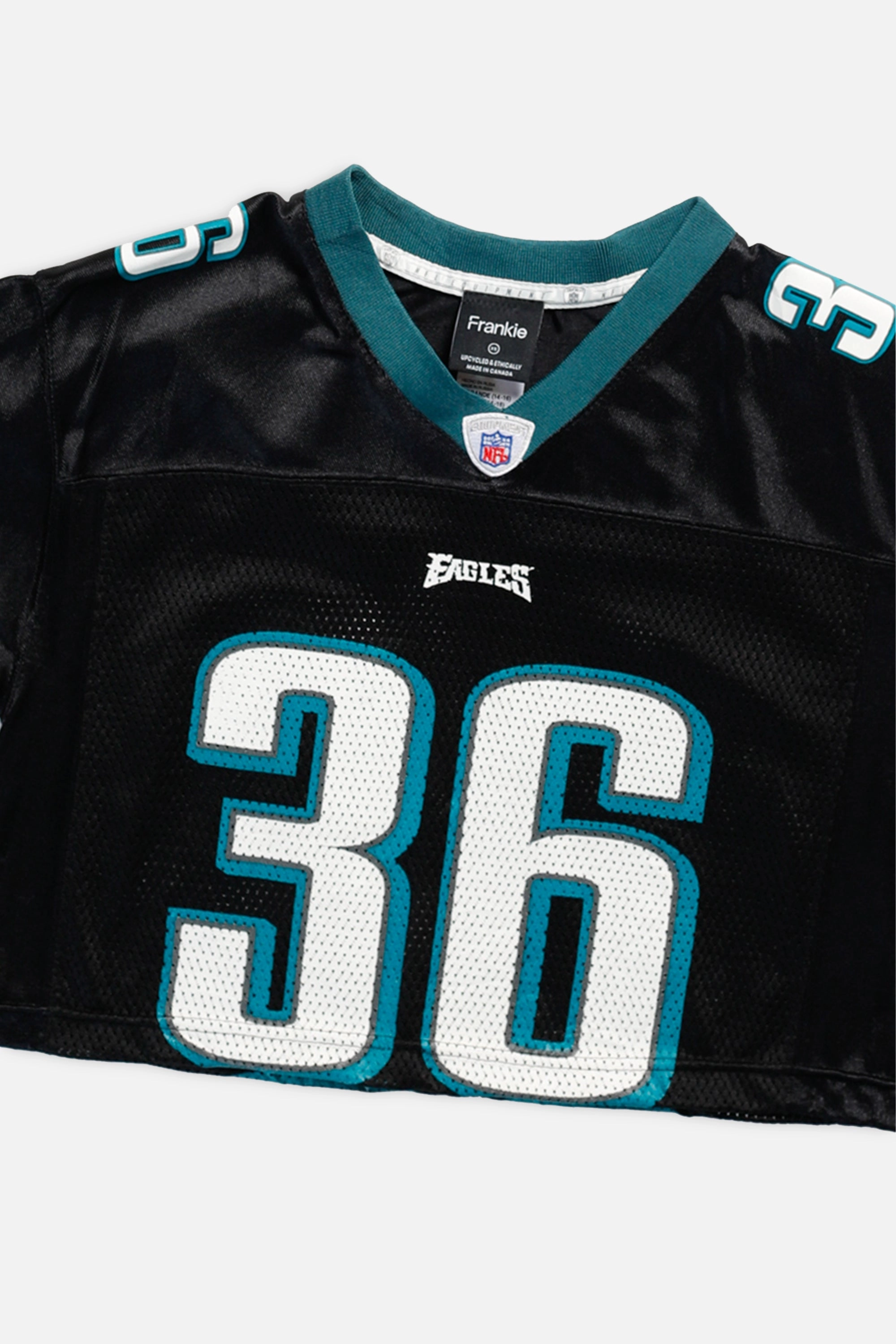 Rework Philadelphia Eagles Crop NFL Jersey - XS