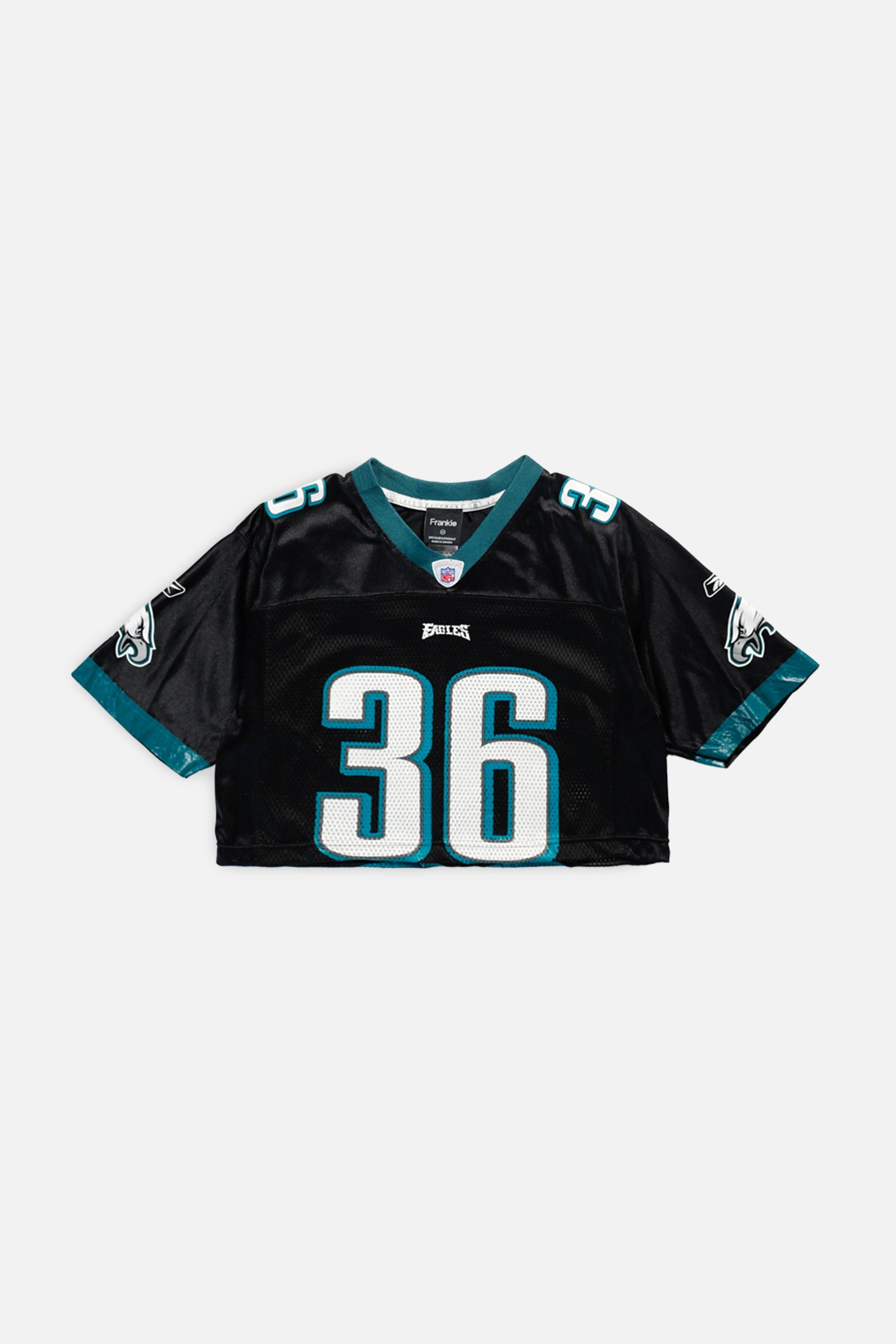 Rework Philadelphia Eagles Crop NFL Jersey - XS