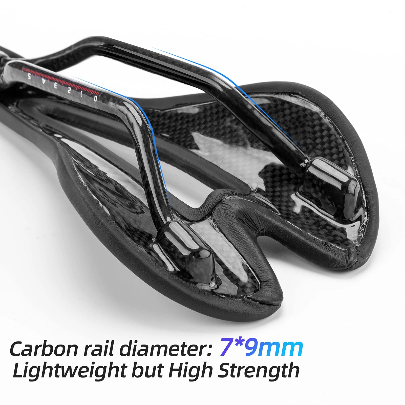 ROCKBROS Carbon Fiber Bike Saddle Lightweight Shock-Absorbing Comfort for Men Women"