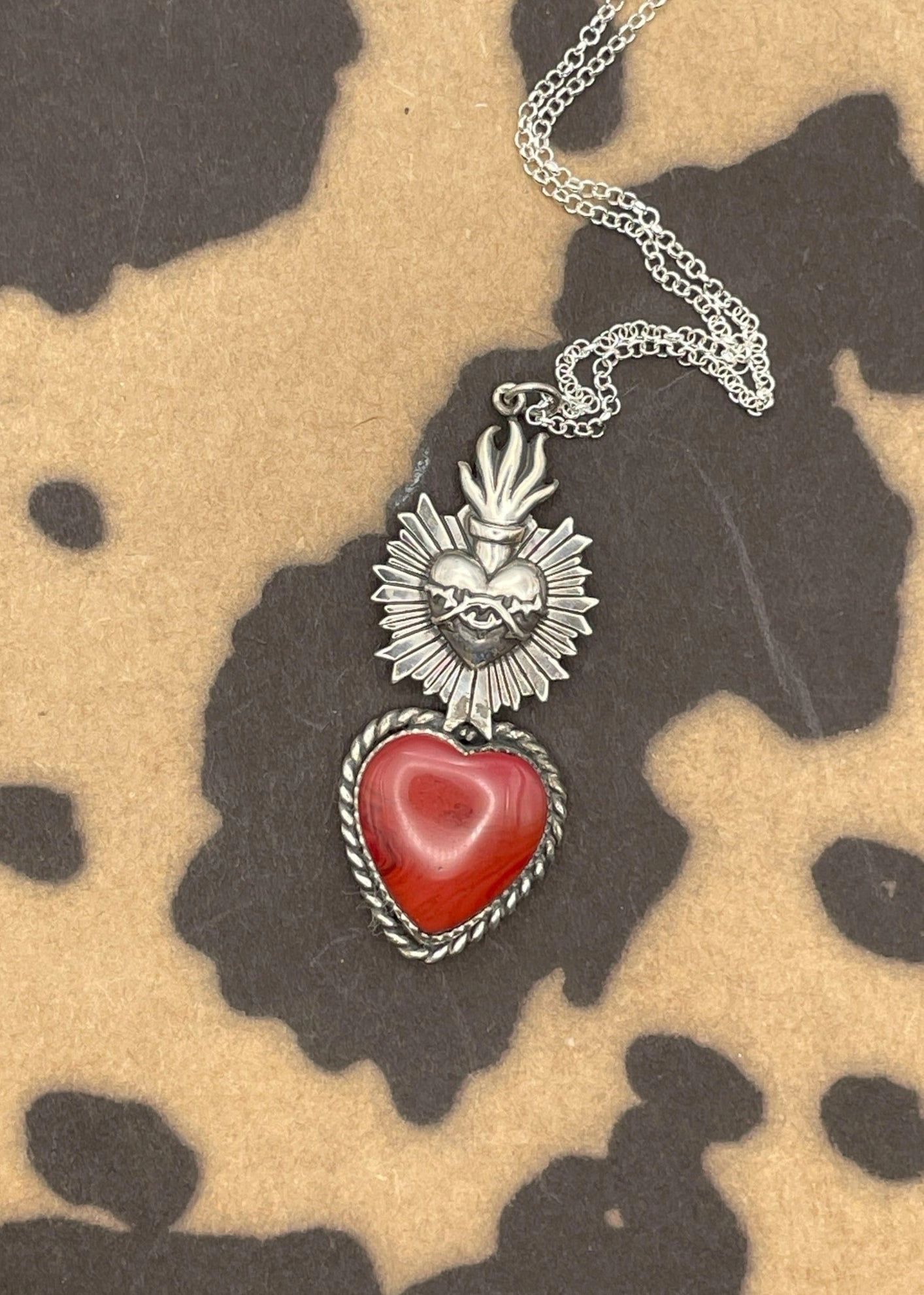 Rosarita with Sacred Heart Pendant