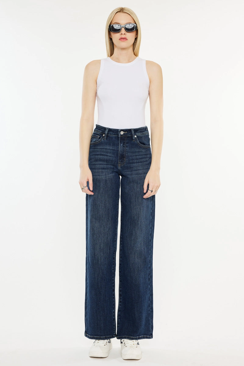 Samia Essentials High Rise Wide Leg Jeans