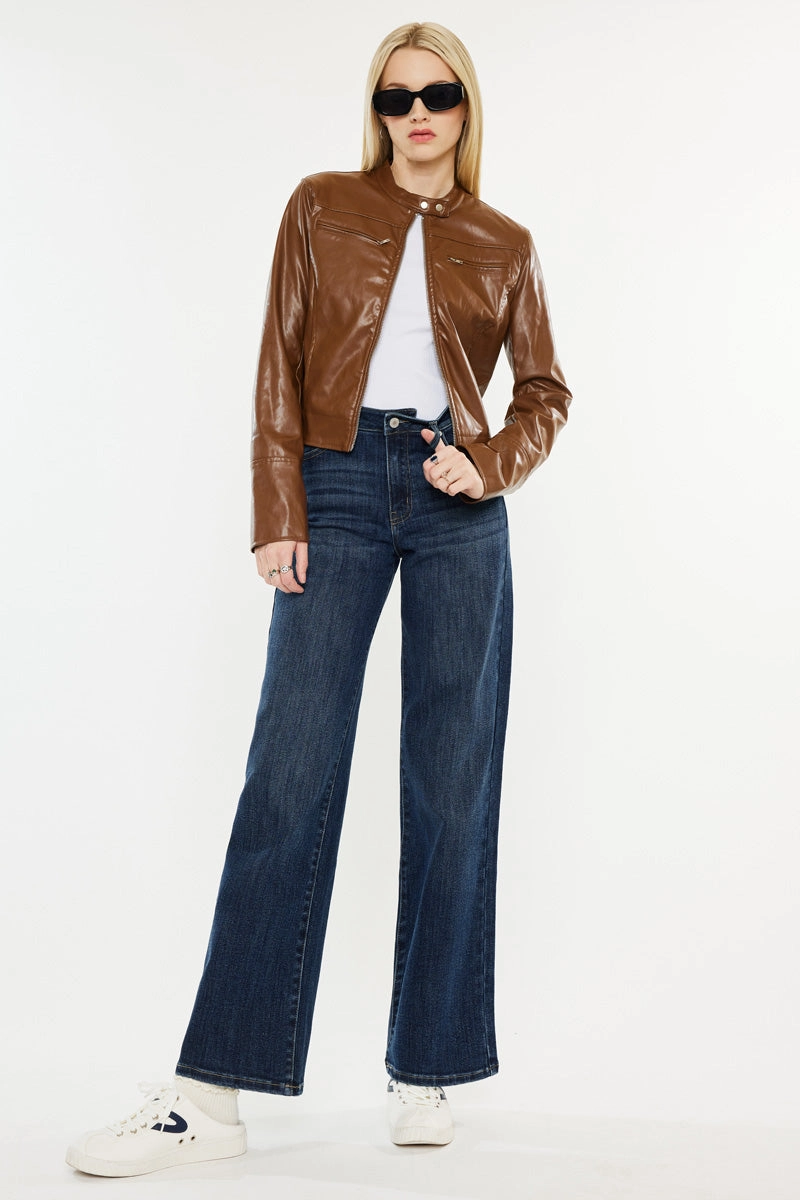 Samia Essentials High Rise Wide Leg Jeans