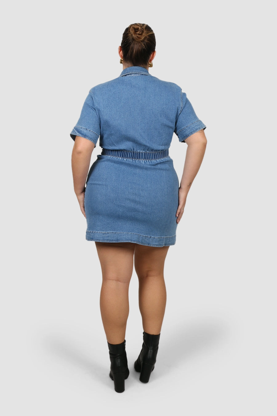 SAVEIRA DENIM DRESS BLUE