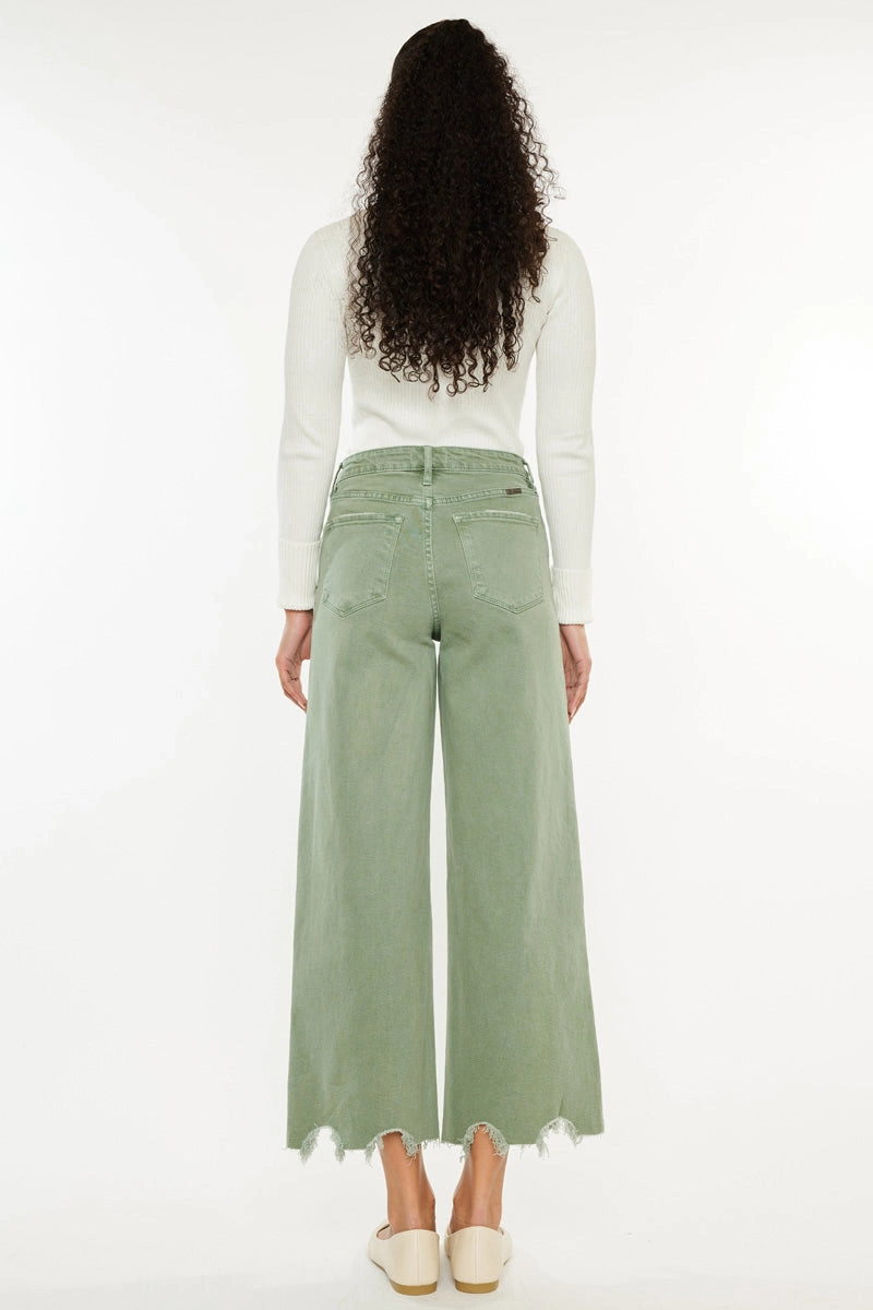 Savie Cropped Wide Leg Jeans