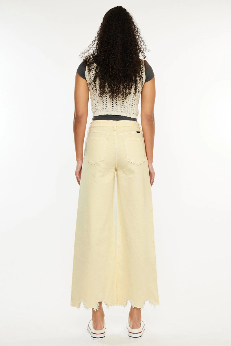 Savie Cropped Wide Leg Jeans