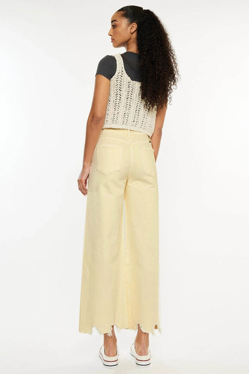 Savie Cropped Wide Leg Jeans