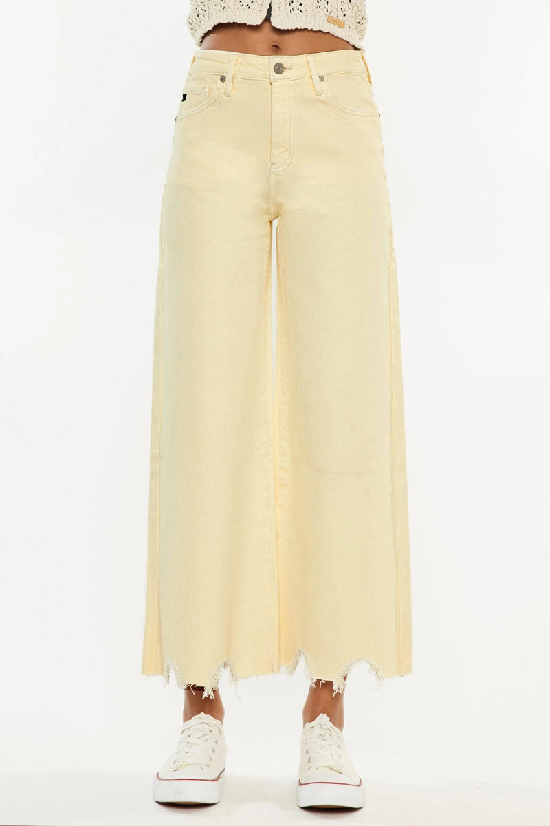 Savie Cropped Wide Leg Jeans