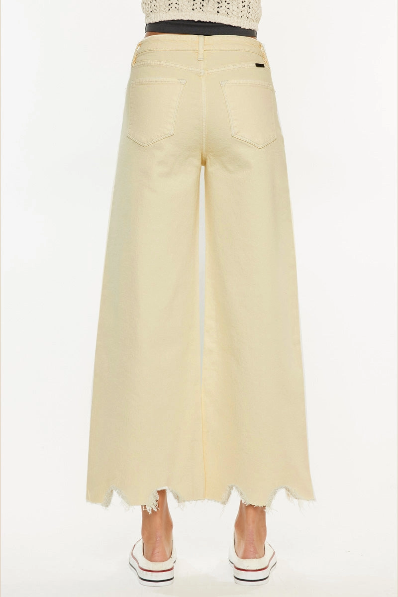 Savie Cropped Wide Leg Jeans