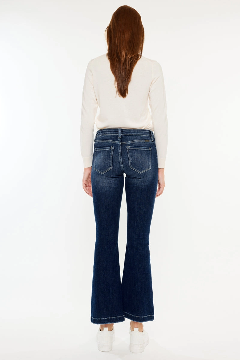 Saylor Mid Rise Flare Jeans (Petite)