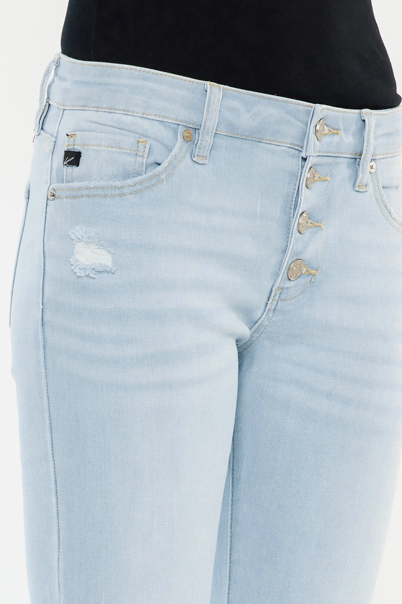 Saylor Mid Rise Flare Jeans (Petite)