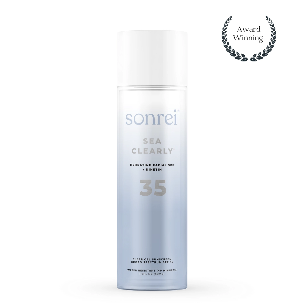 Sea Clearly Hydrating SPF 35  Kinetin-Growth Factor Clear Face Sunscreen Gel/Primer
