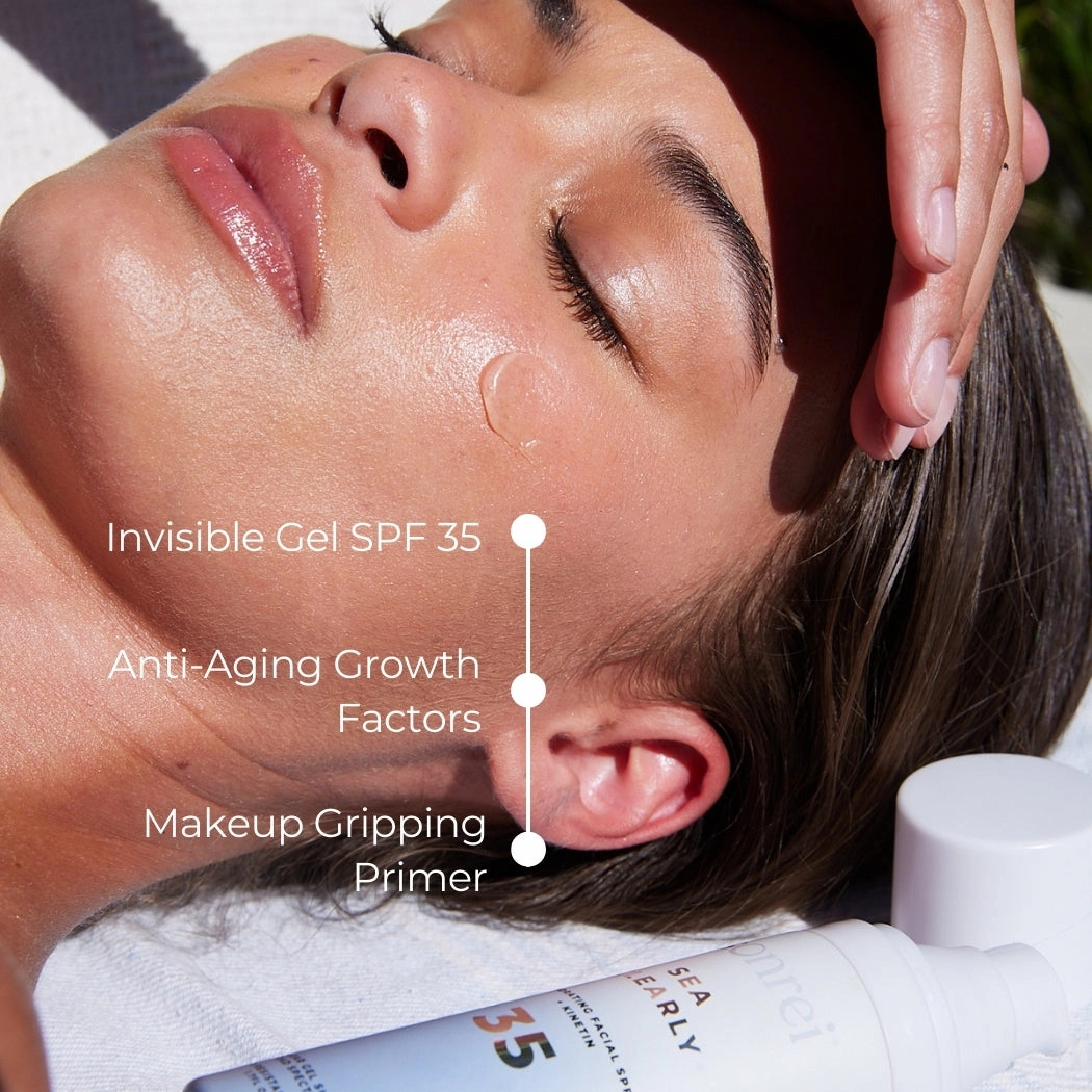 Sea Clearly Hydrating SPF 35  Kinetin-Growth Factor Clear Face Sunscreen Gel/Primer