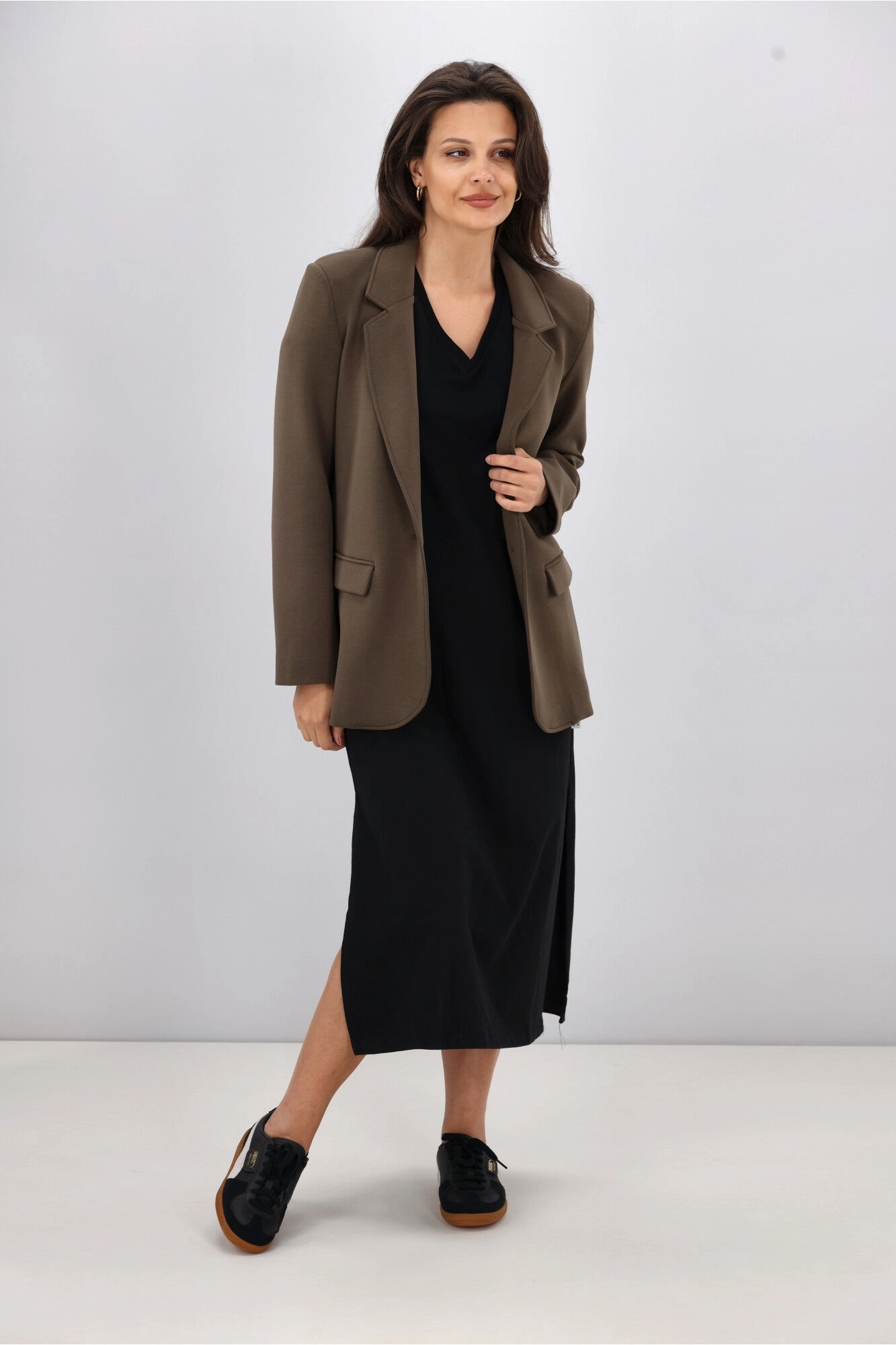 Shine On Label Louie Ponte Blazer Khaki