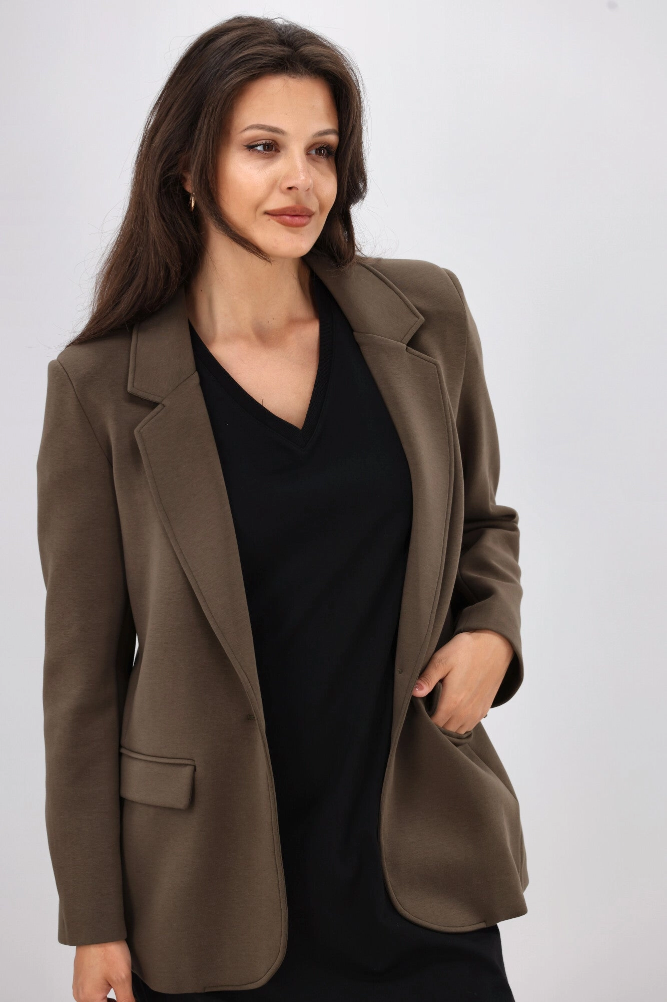 Shine On Label Louie Ponte Blazer Khaki