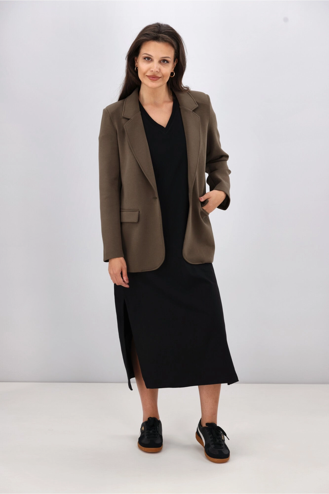 Shine On Label Louie Ponte Blazer Khaki
