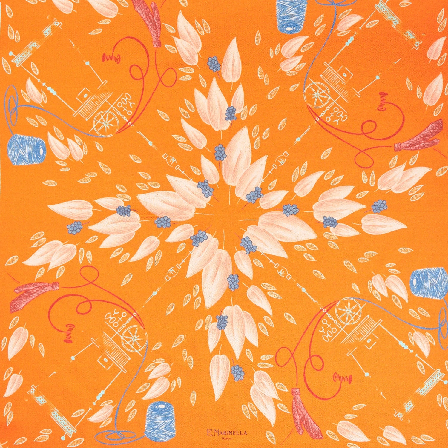 SILK AND ORANGE FIBER SCARF