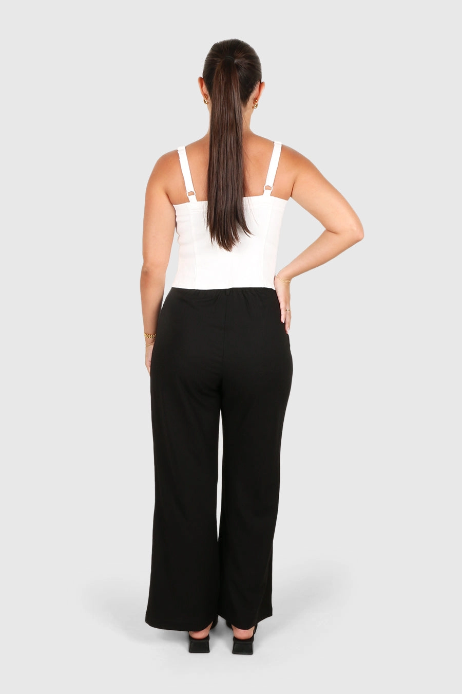 SIREN DENIM TOP WHITE