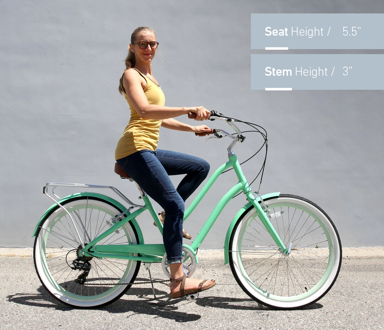 sixthreezero EVRYjourney Women's 26" 7 Speed Steel Step-Through Touring Hybrid Bicycle