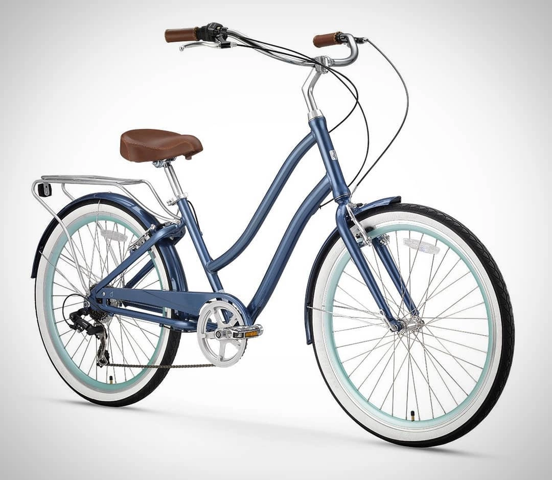 sixthreezero EVRYjourney Women's 26" 7 Speed Steel Step-Through Touring Hybrid Bicycle