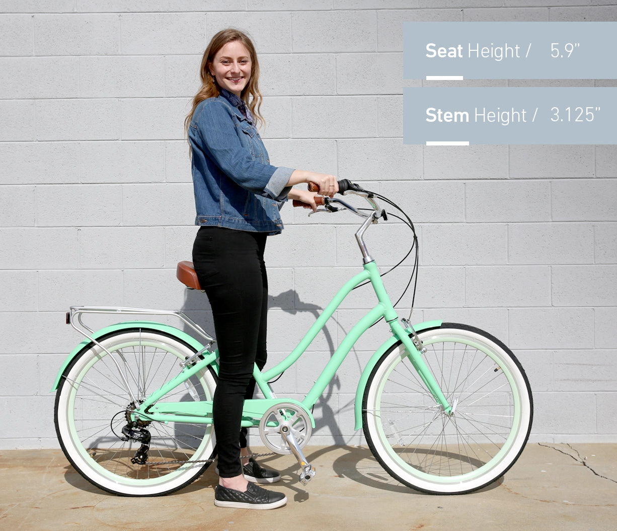 sixthreezero EVRYjourney Women's 26" 7 Speed Steel Step-Through Touring Hybrid Bicycle
