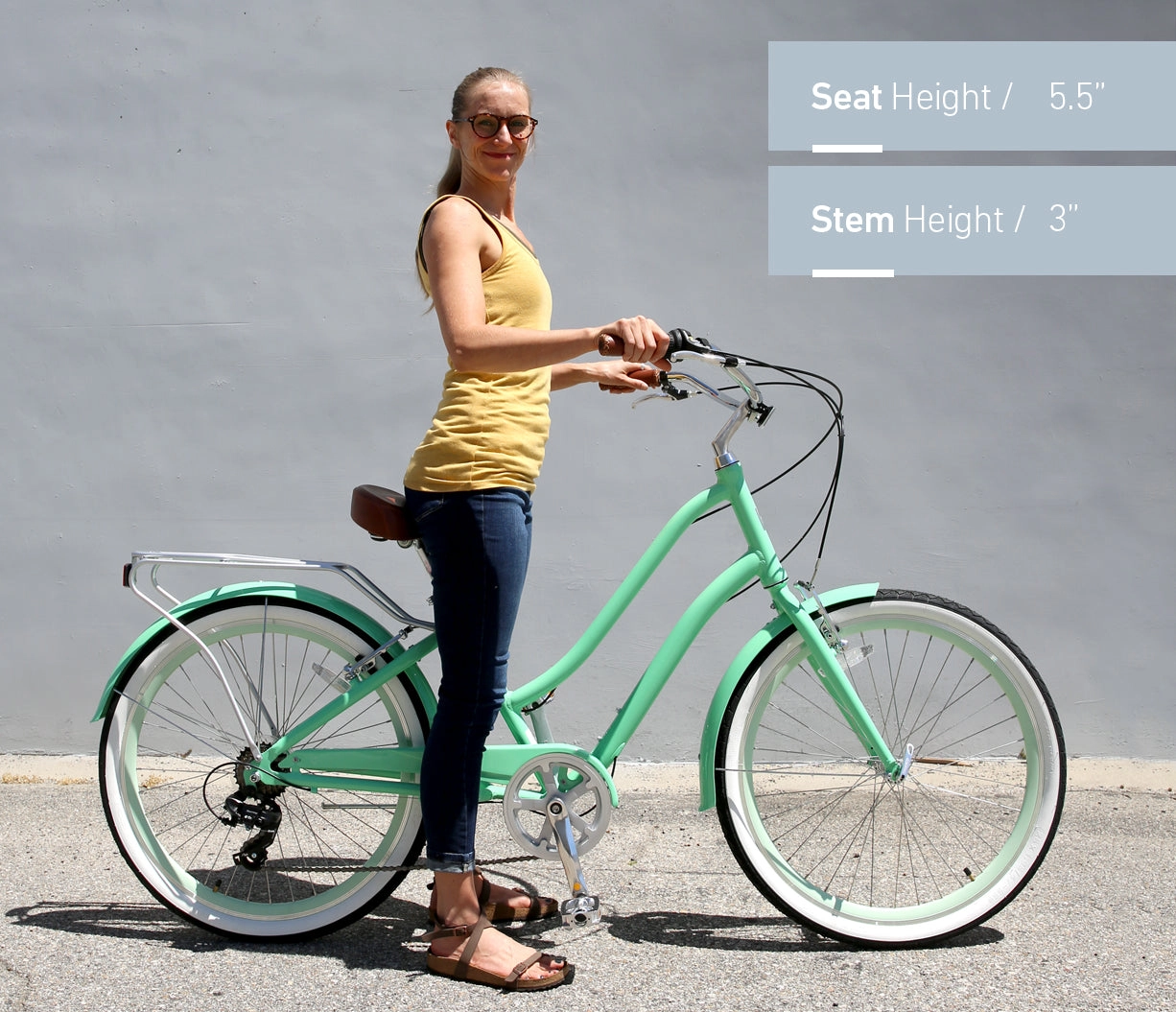 sixthreezero EVRYjourney Women's 26" 7 Speed Steel Step-Through Touring Hybrid Bicycle