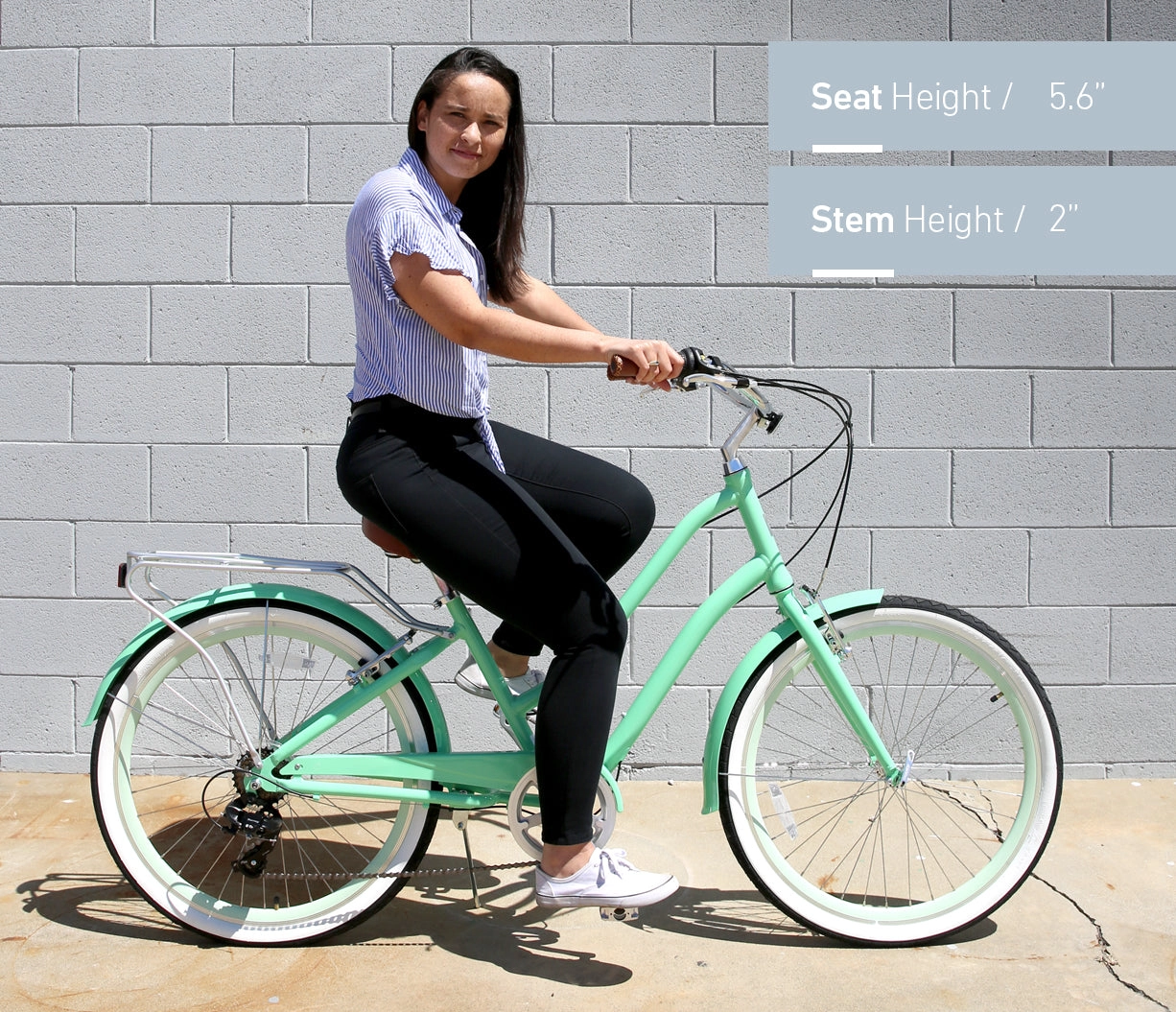 sixthreezero EVRYjourney Women's 26" 7 Speed Steel Step-Through Touring Hybrid Bicycle