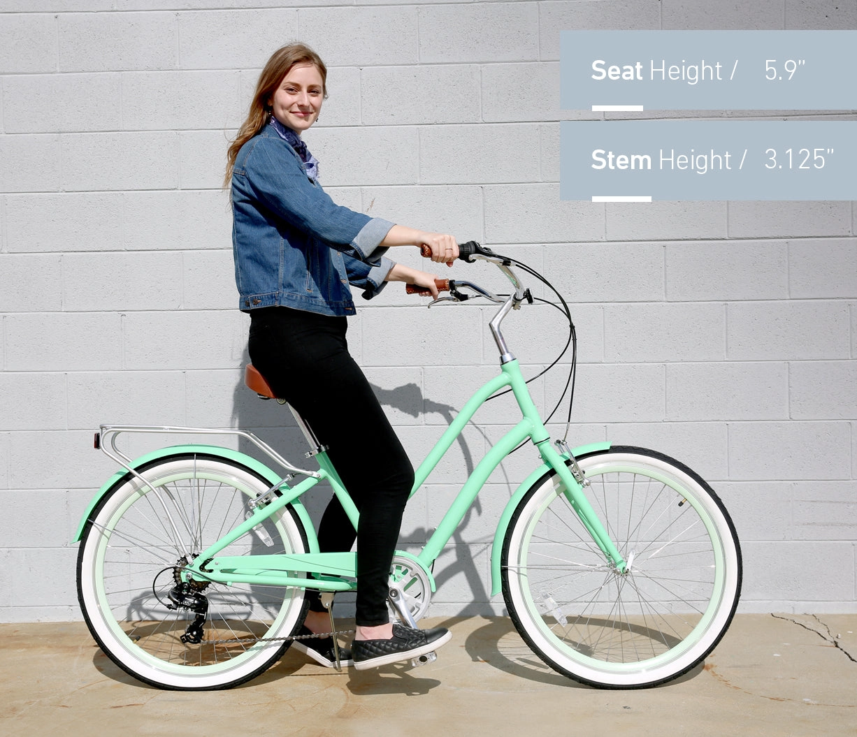 sixthreezero EVRYjourney Women's 26" 7 Speed Steel Step-Through Touring Hybrid Bicycle
