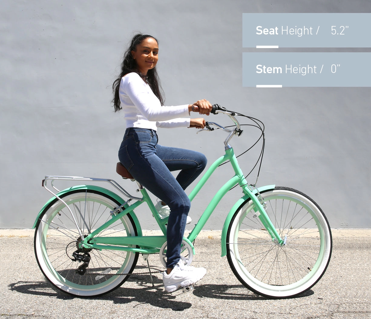 sixthreezero EVRYjourney Women's 26" 7 Speed Steel Step-Through Touring Hybrid Bicycle