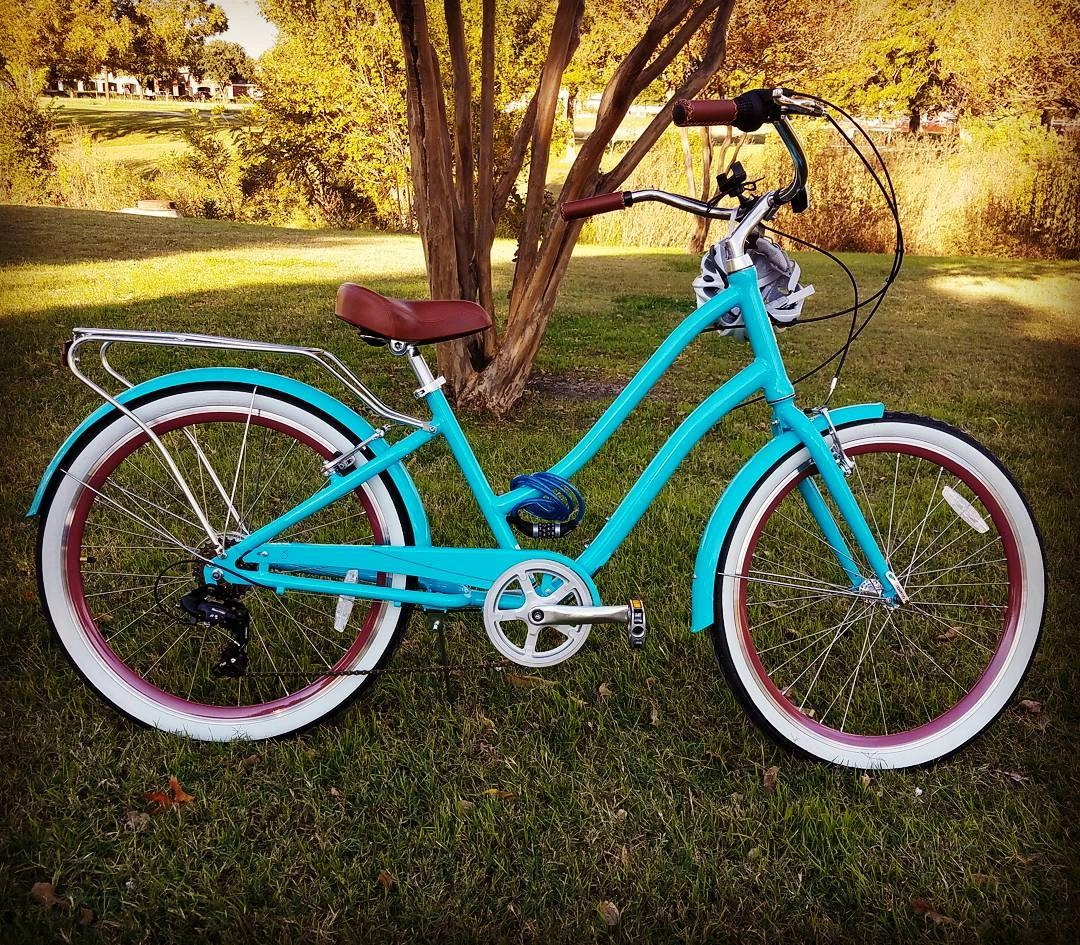 sixthreezero EVRYjourney Women's 26" 7 Speed Steel Step-Through Touring Hybrid Bicycle