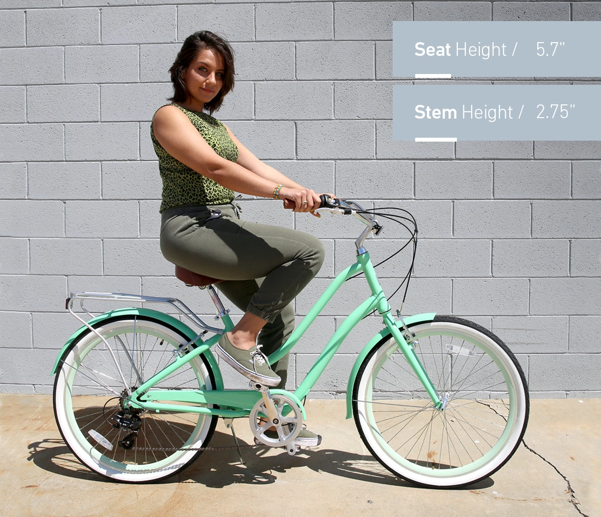 sixthreezero EVRYjourney Women's 26" 7 Speed Steel Step-Through Touring Hybrid Bicycle