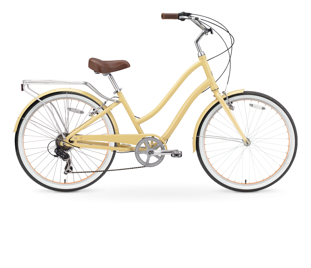 sixthreezero EVRYjourney Women's 26" 7 Speed Steel Step-Through Touring Hybrid Bicycle