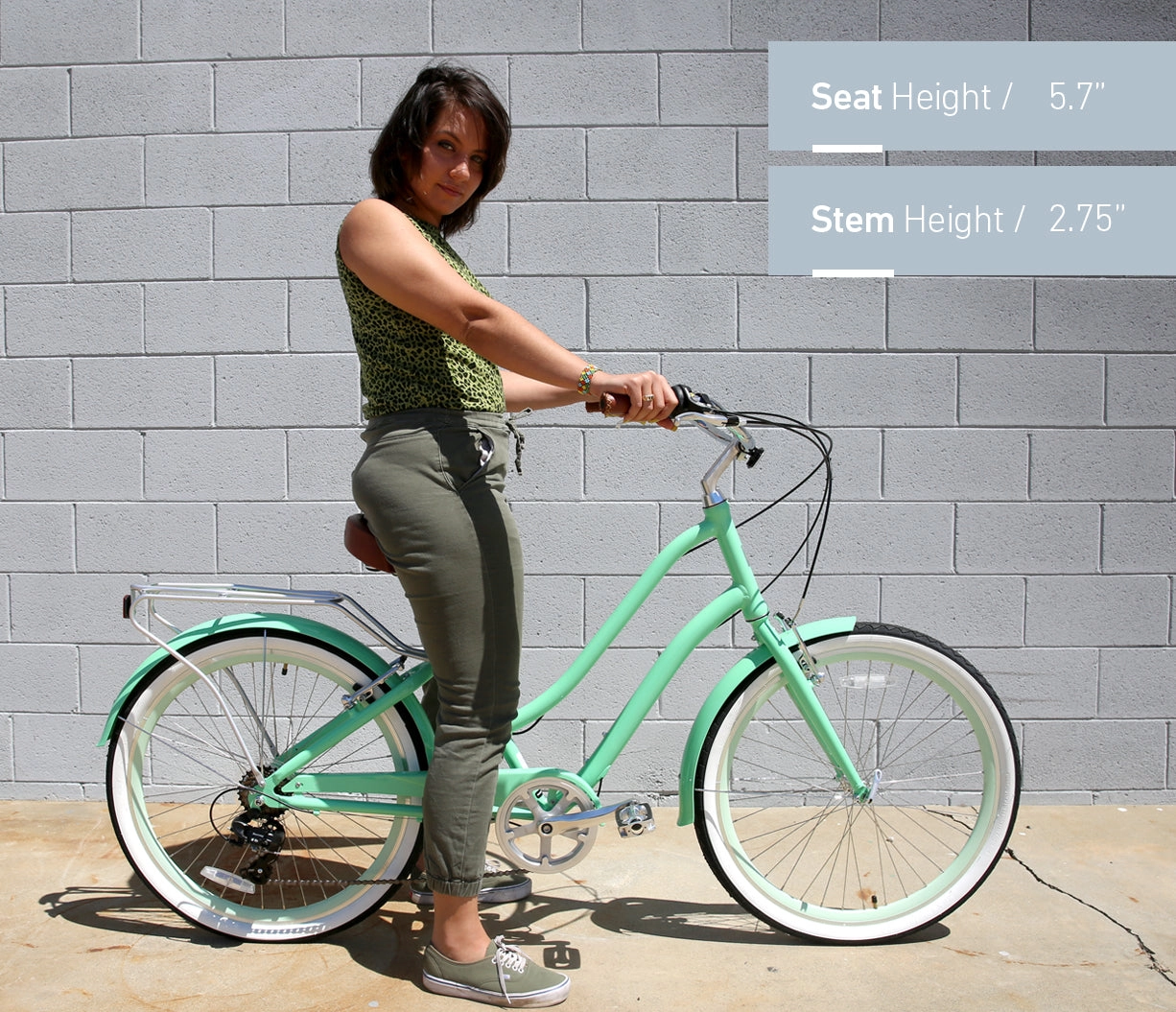 sixthreezero EVRYjourney Women's 26" 7 Speed Steel Step-Through Touring Hybrid Bicycle