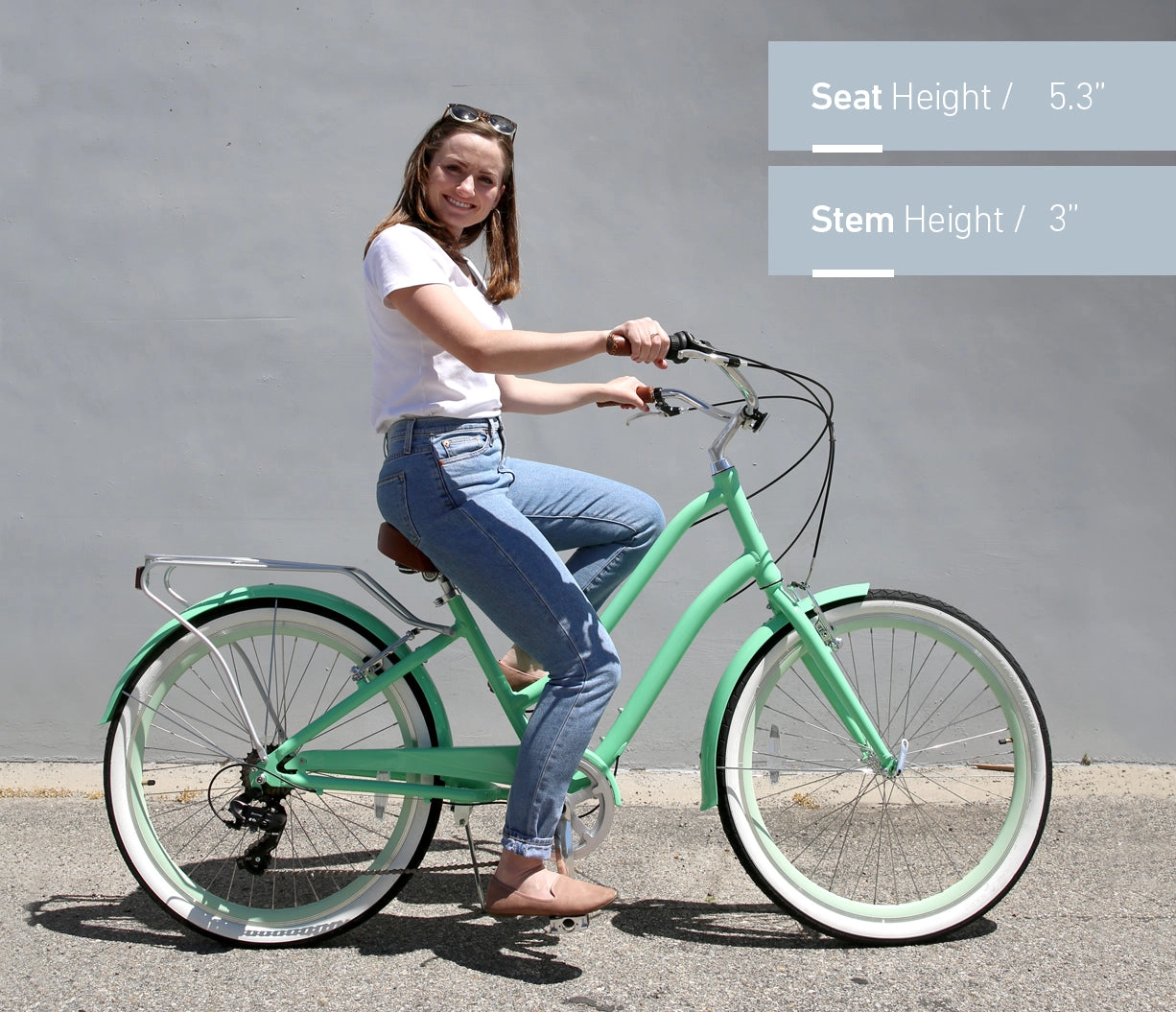 sixthreezero EVRYjourney Women's 26" 7 Speed Steel Step-Through Touring Hybrid Bicycle