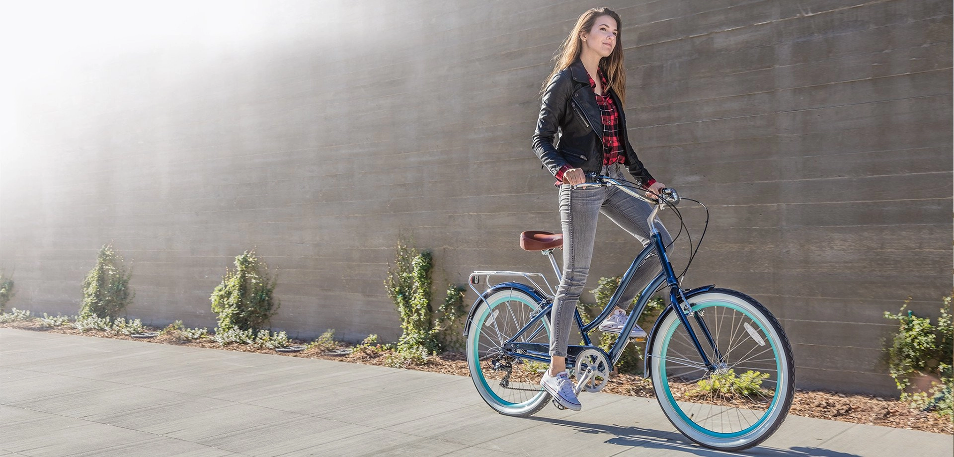 sixthreezero EVRYjourney Women's 26" 7 Speed Steel Step-Through Touring Hybrid Bicycle