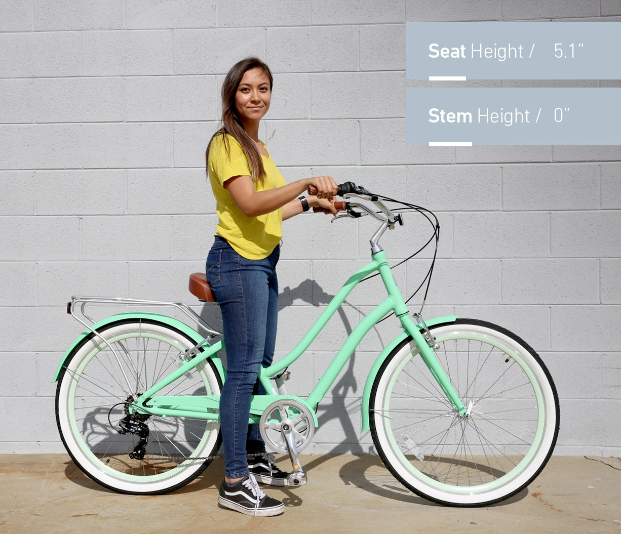 sixthreezero EVRYjourney Women's 26" 7 Speed Steel Step-Through Touring Hybrid Bicycle