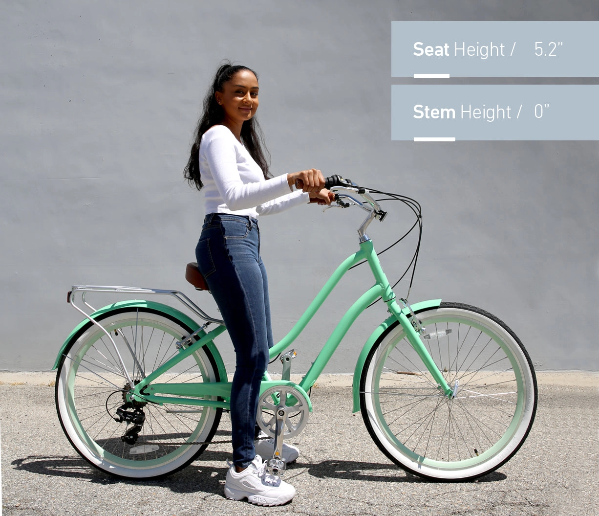 sixthreezero EVRYjourney Women's 26" 7 Speed Steel Step-Through Touring Hybrid Bicycle
