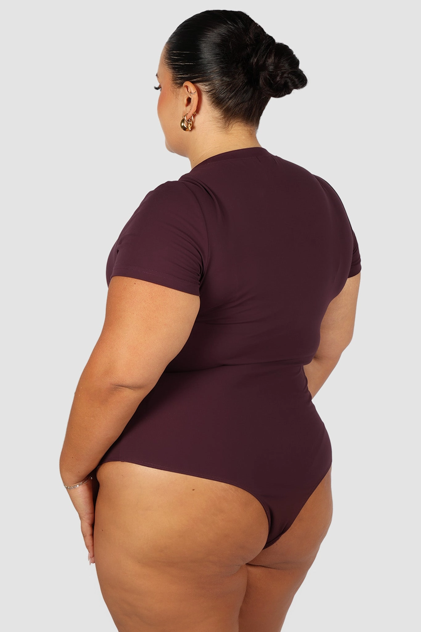 S/S BODYSUIT DEEP PLUM