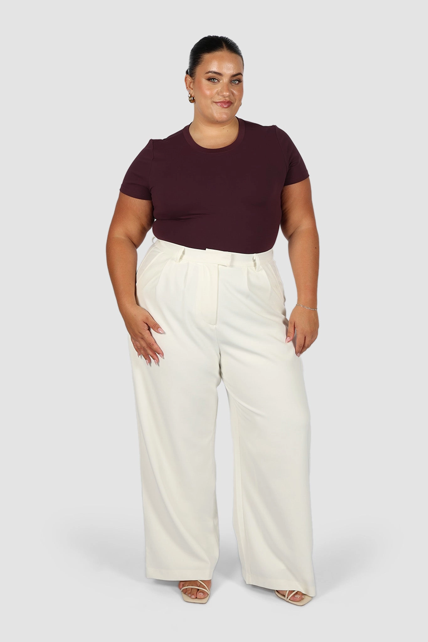 S/S BODYSUIT DEEP PLUM